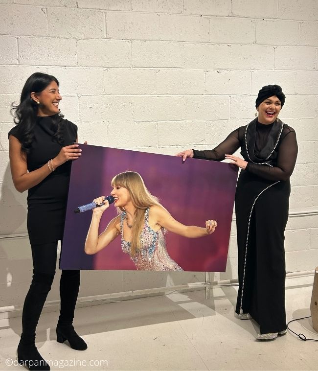 Photographer Jasmeet Sidhu gifts a picture of Taylor Swift taken at a concert to a Swiftie 